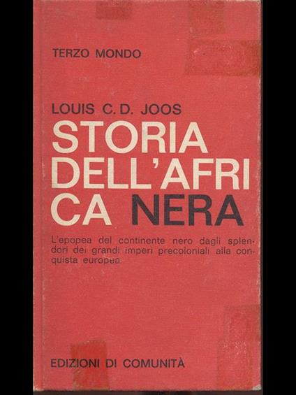 Storia dell'Africa Nera - copertina