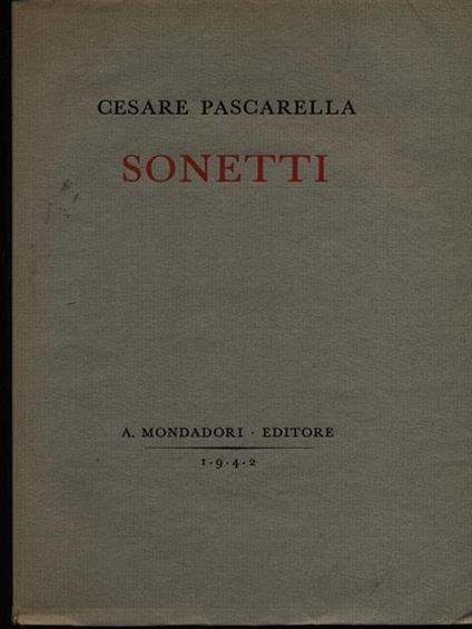 Sonetti - Cesare Pascarella - copertina