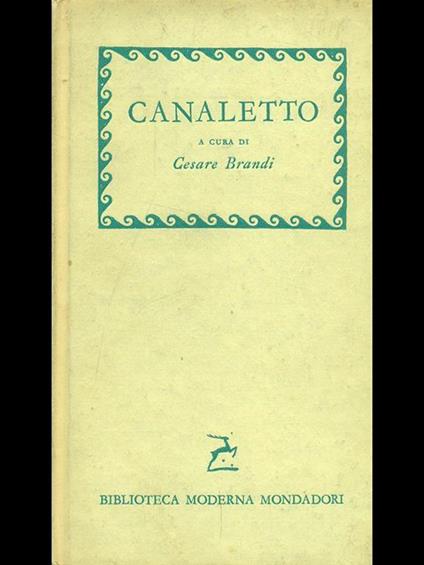 Canaletto - Cesare Brandi - copertina