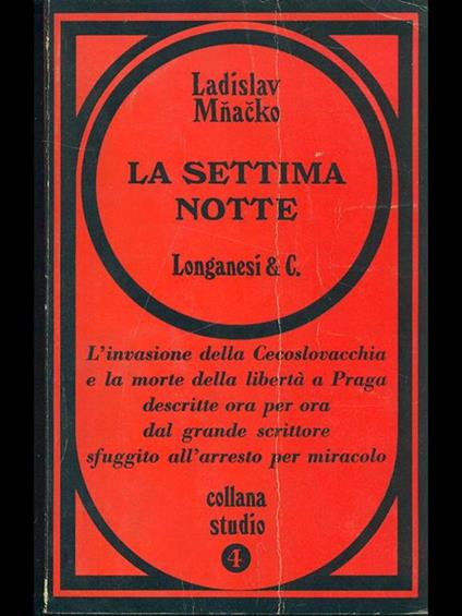 La settima notte - Ladislav Mnacko - copertina