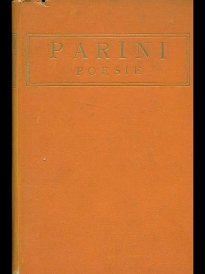 Poesie - Giuseppe Parini - copertina