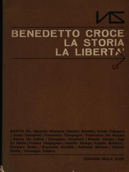 Benedetto Croce, la storia la libert - copertina