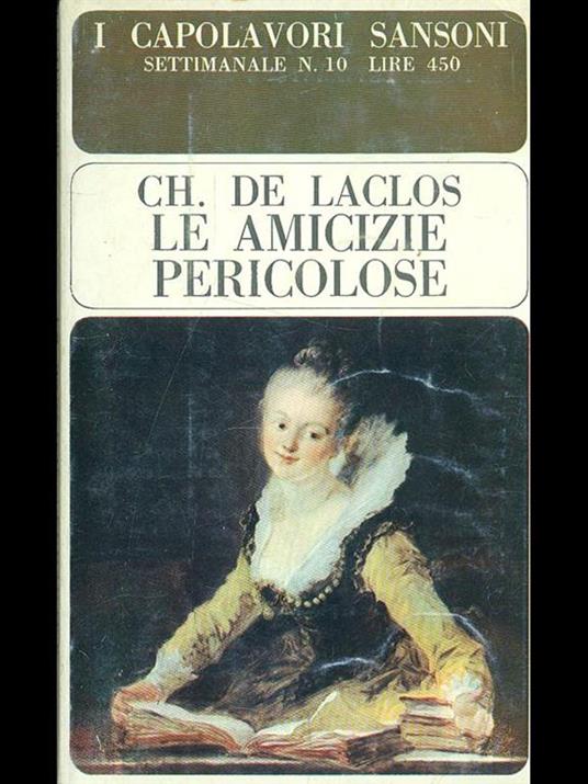 Le amicizie pericolose - Pierre Choderlos de Laclos - copertina