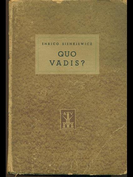 Quo vadis? - Enrico Sienkiewicz - copertina