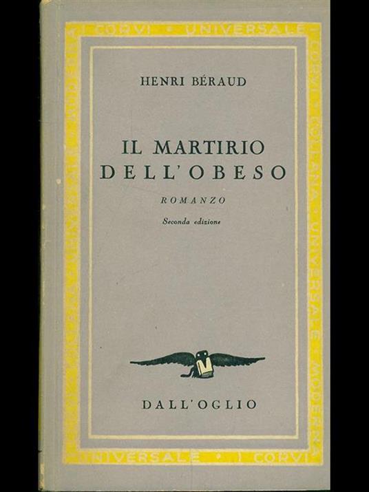 Il martirio dell'obeso - Henri Béraud - copertina