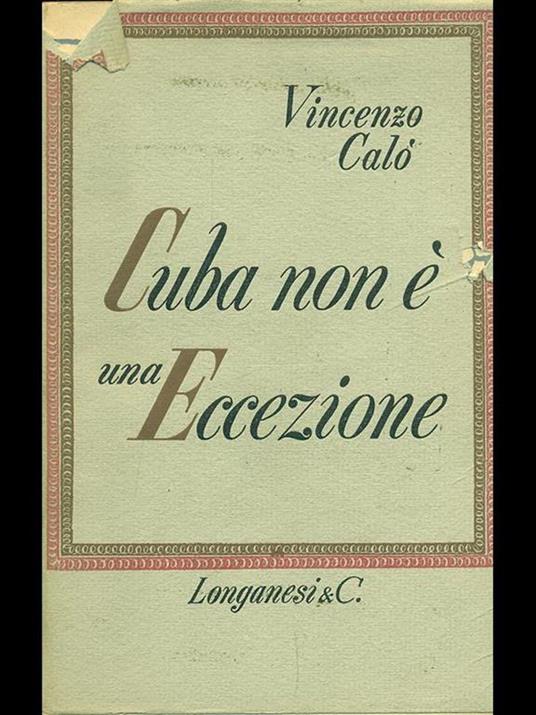 Cuba non è una eccezione - Vincenzo Calò - copertina
