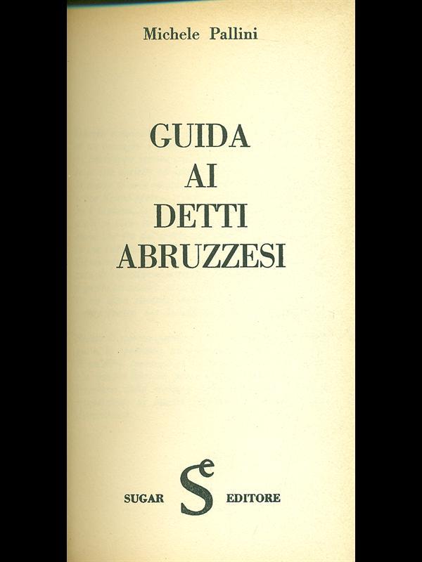 Guida ai detti abruzzesi