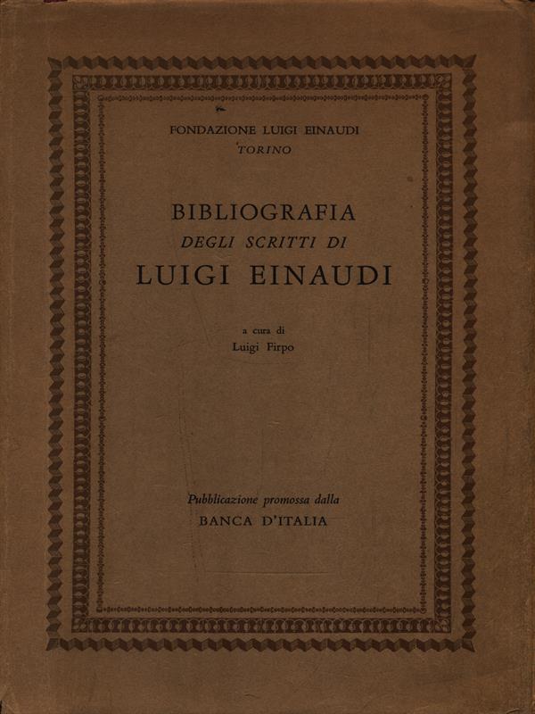 Bibliografia degli scritti di Luigi Einaudi