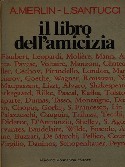 Il libro dell'Amicizia - Angelo Merlin - copertina