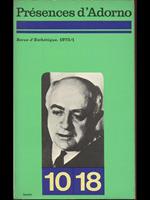 Presences d'Adorno