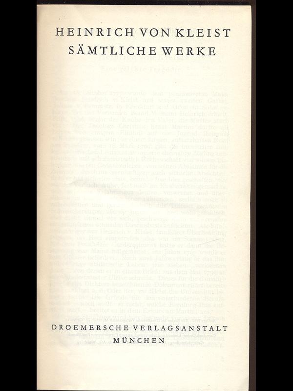 Samtliche Werke