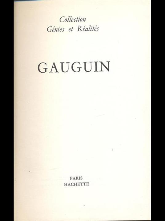 Gauguin - copertina