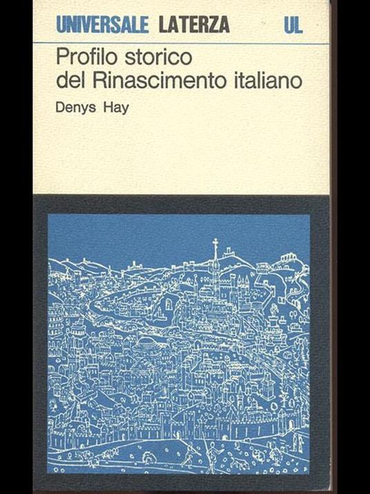 Profilo storico del Rinascimento italiano - copertina