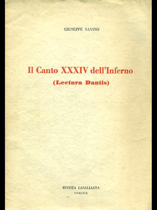 Il canto XXXIV dell'Inferno