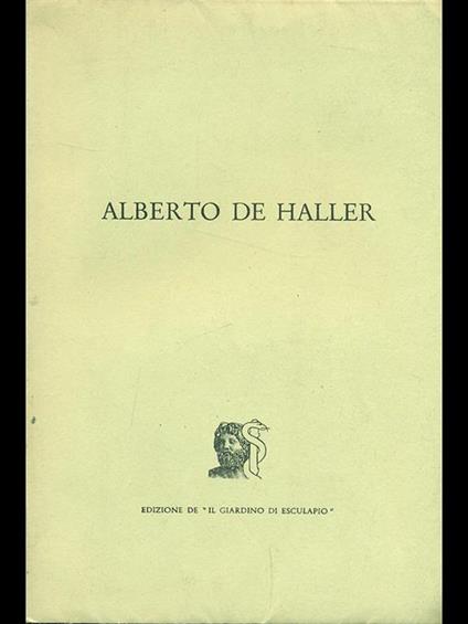 Alberto De Haller - copertina