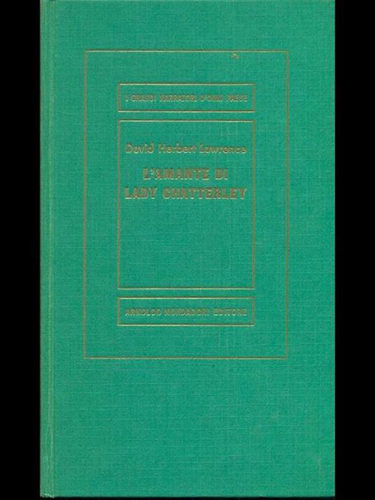 L' amante di Lady Chatterley - David Herbert Lawrence - copertina