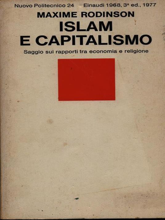 Islam e capitalismo - Ma Rodinson - copertina