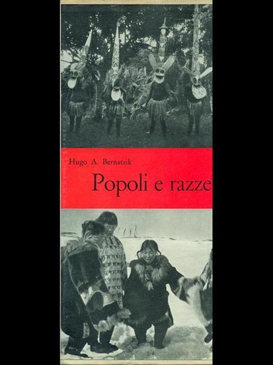 Popoli e razze - Hugo A. Bernatzik - copertina