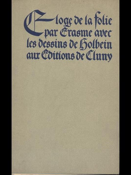 Eloge de la folie - copertina