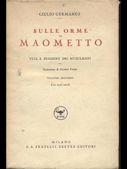 Sulle orme di Maometto II - copertina