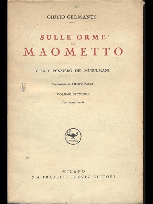 Sulle orme di Maometto II - copertina
