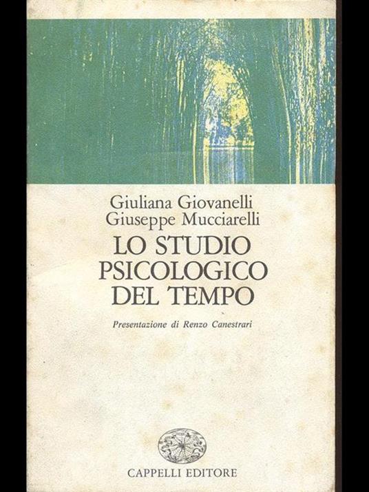 Lo studio psicologico del tempo - copertina