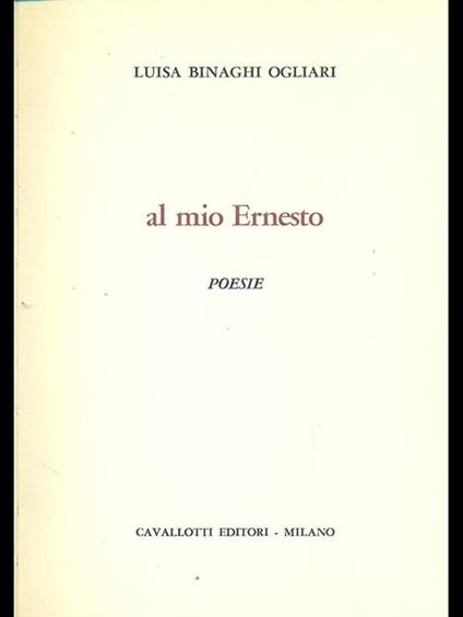 Al mio Ernesto - copertina