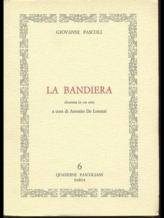 La Bandiera - Giovanni Pascoli - copertina