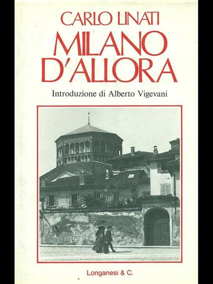 Milano d'allora - Carlo Linati - copertina