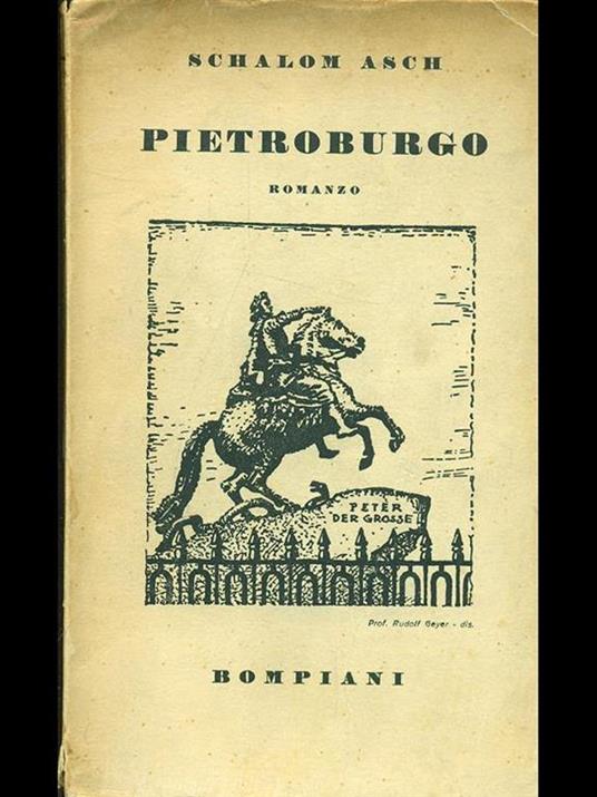 Pietroburgo - Sholem Asch - copertina
