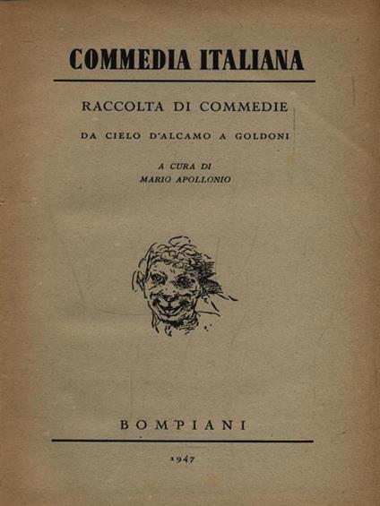 Commedia italiana - Mario Apollonio - copertina