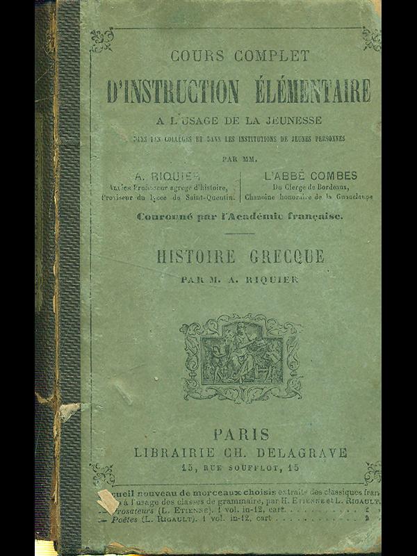 Cours complet d'instruction elementaire