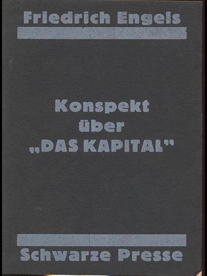 Konspekt uber Das Kapital - Friedrich Engels - copertina