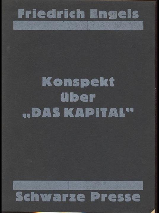 Konspekt uber Das Kapital - Friedrich Engels - copertina