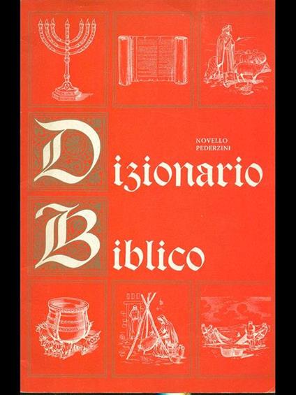 Dizionario biblico - Novello Pederzini - copertina