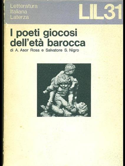 I poeti giocosi dell'età barocca - copertina