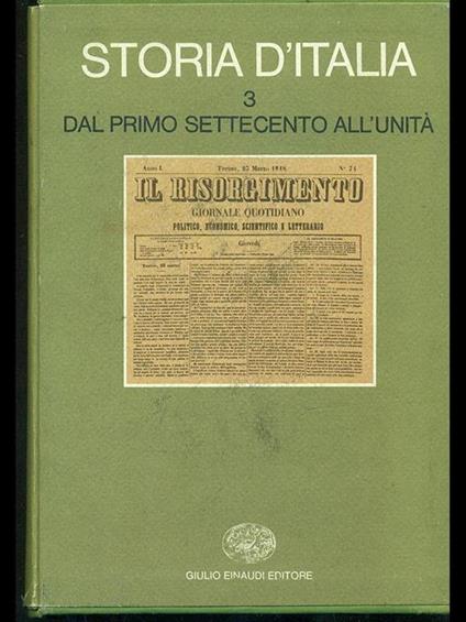 Storia d'Italia - copertina