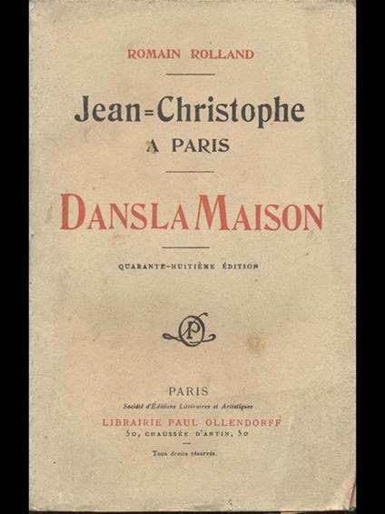 Dans La Maison - Romain Rolland - copertina