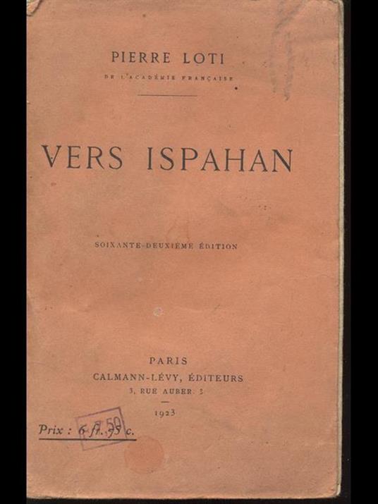 Vers Ispahan - Pierre Loti - copertina