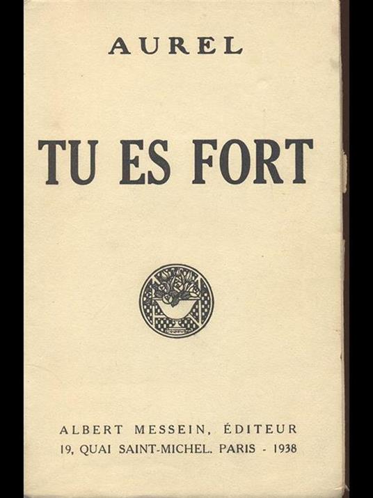 Tu es fort - Aurel - copertina