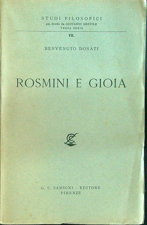 Rosmini e Gioia 
