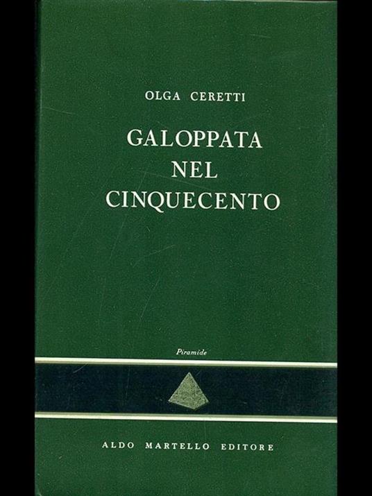 Galoppata nel cinquecento - Olga Ceretti - copertina