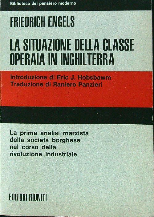 La situazione della classe operaia in Inghilterra