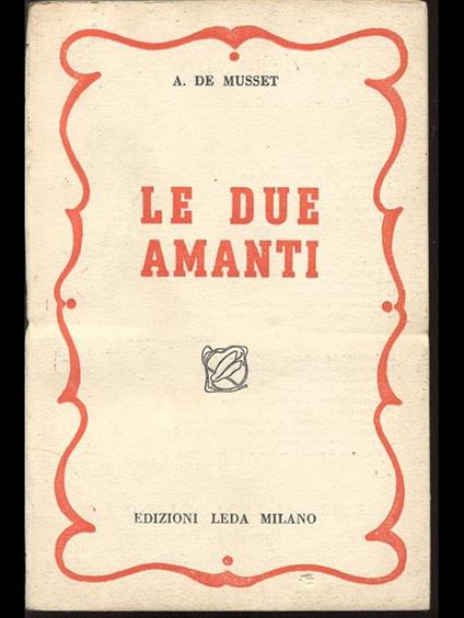 Le due amanti - copertina