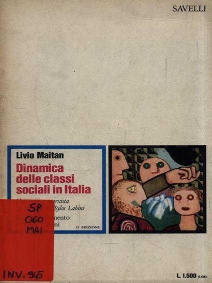 Dinamica delle classi sociali in Italia - Livio Maitan - copertina
