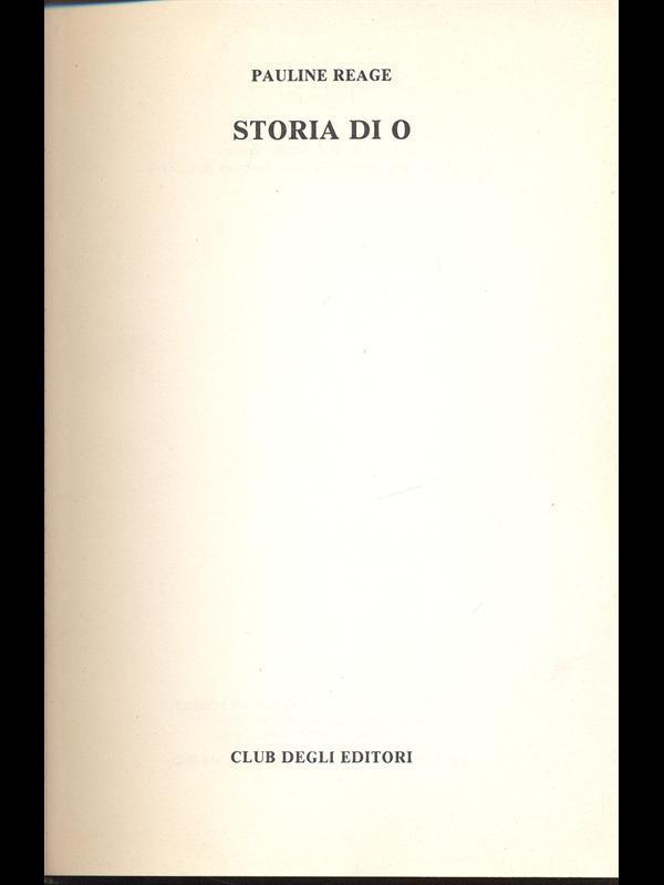 Storia di O