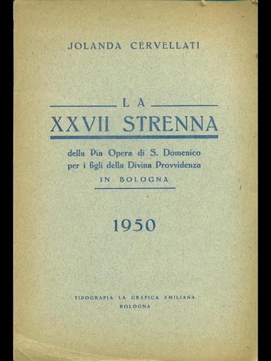 Strenna 1950 - Jolanda Cervellati - copertina