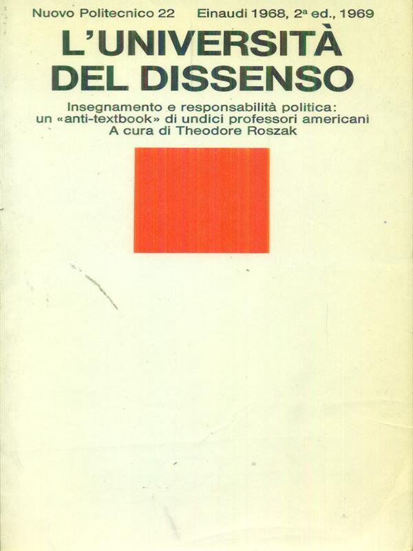 L' Università del dissenso
