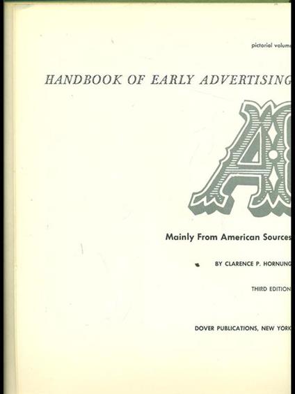 Early advertising art - Clarence P. Hornung - copertina