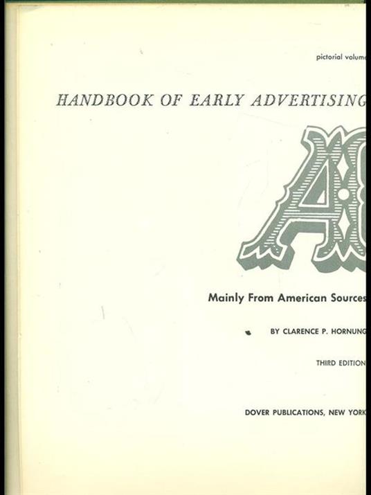 Early advertising art - Clarence P. Hornung - copertina